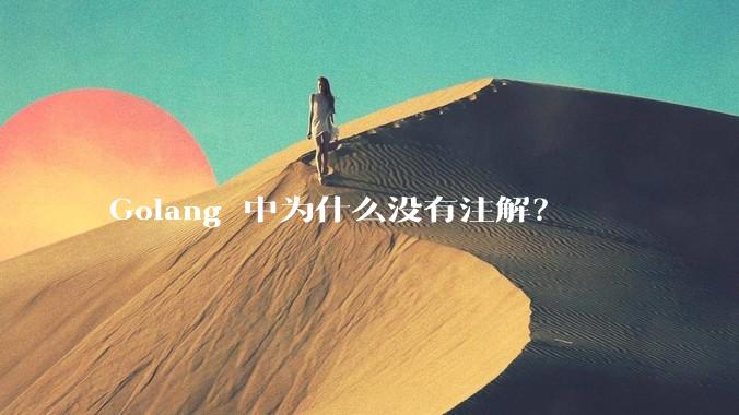 Golang 中为什么没有注解？